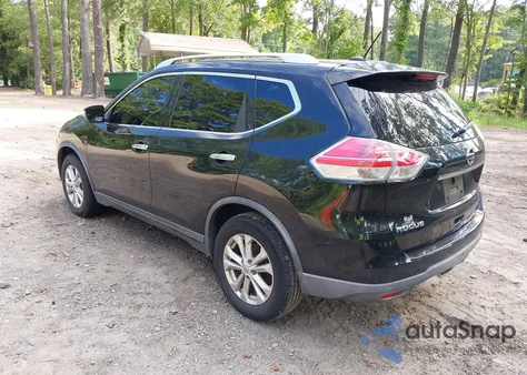 2015 Nissan Rogue Sv z USA, uszkodzony, nr VIN KNMAT2MT3FP501069